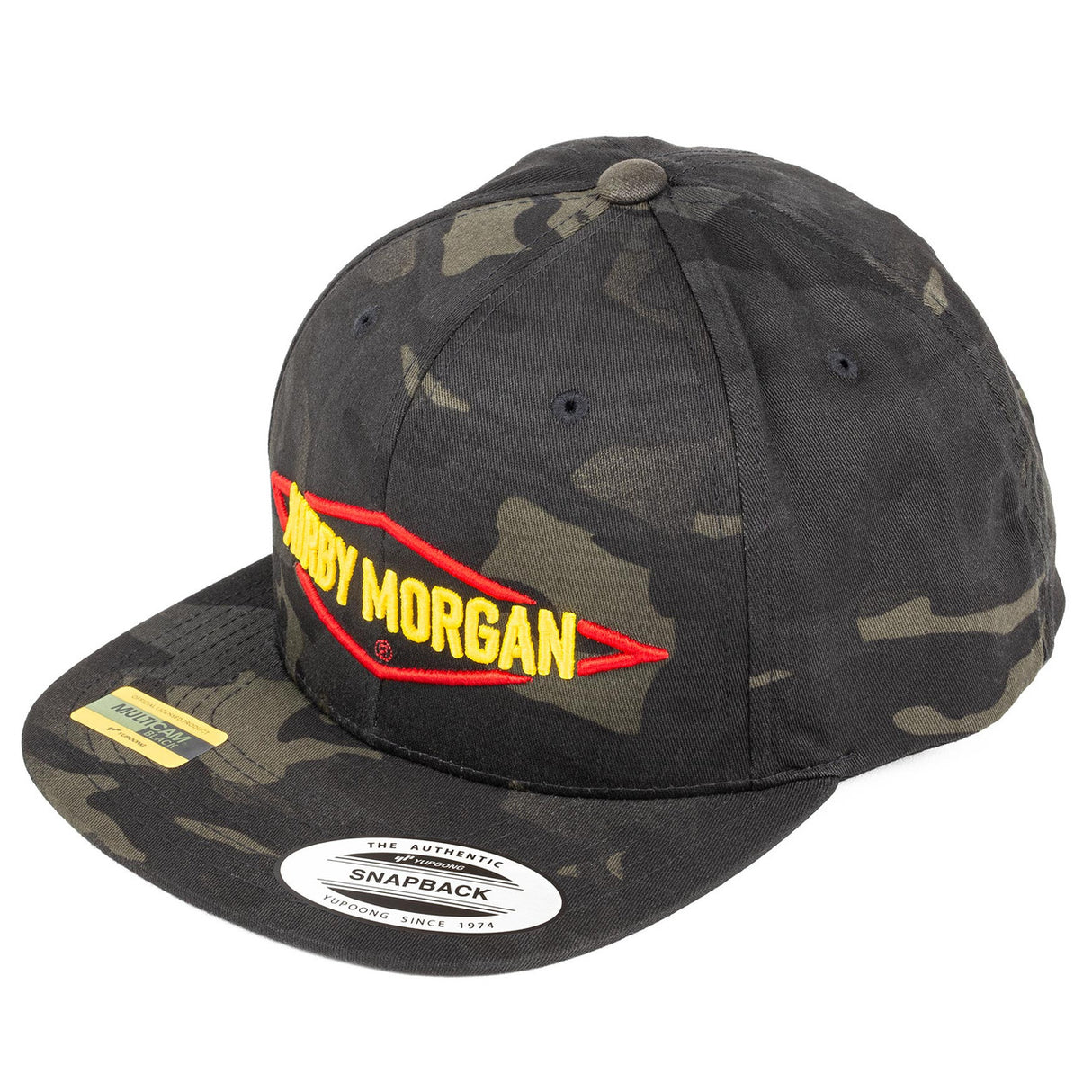 Black Camo 3D Embroidery Diamond Snapback