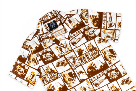 Sepia Working Diver Aloha Shirt
