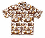 Sepia Working Diver Aloha Shirt